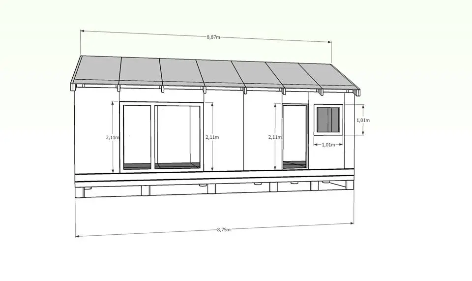 Wymiary domu 35 m2 z zewnątrz