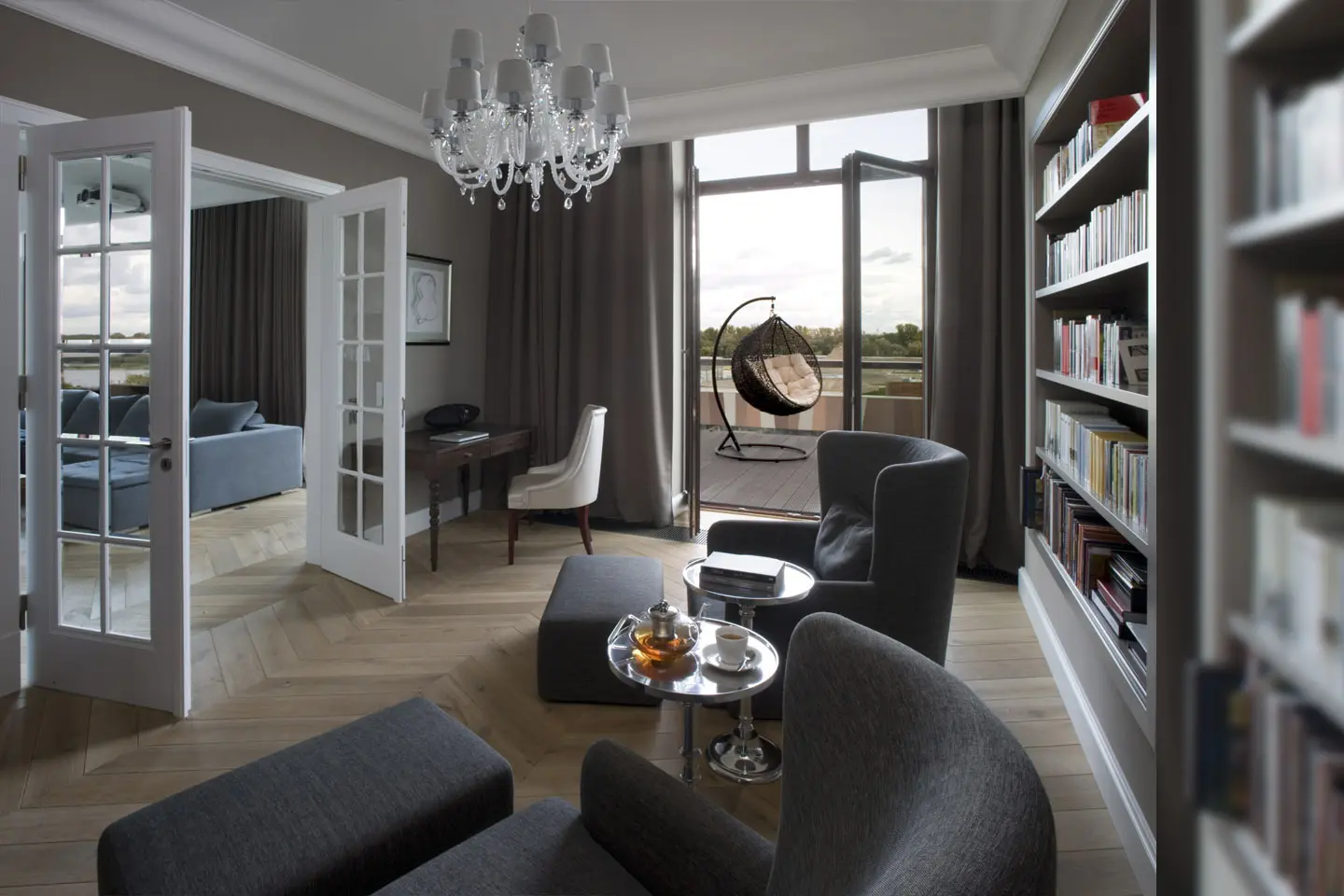 Projekt mieszkania „Z widokiem na Wisłę” pracownia Anna Koszela