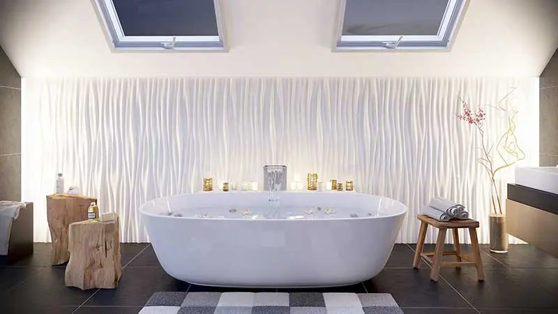 Panele ścienne 3D w łazience | Arstyl