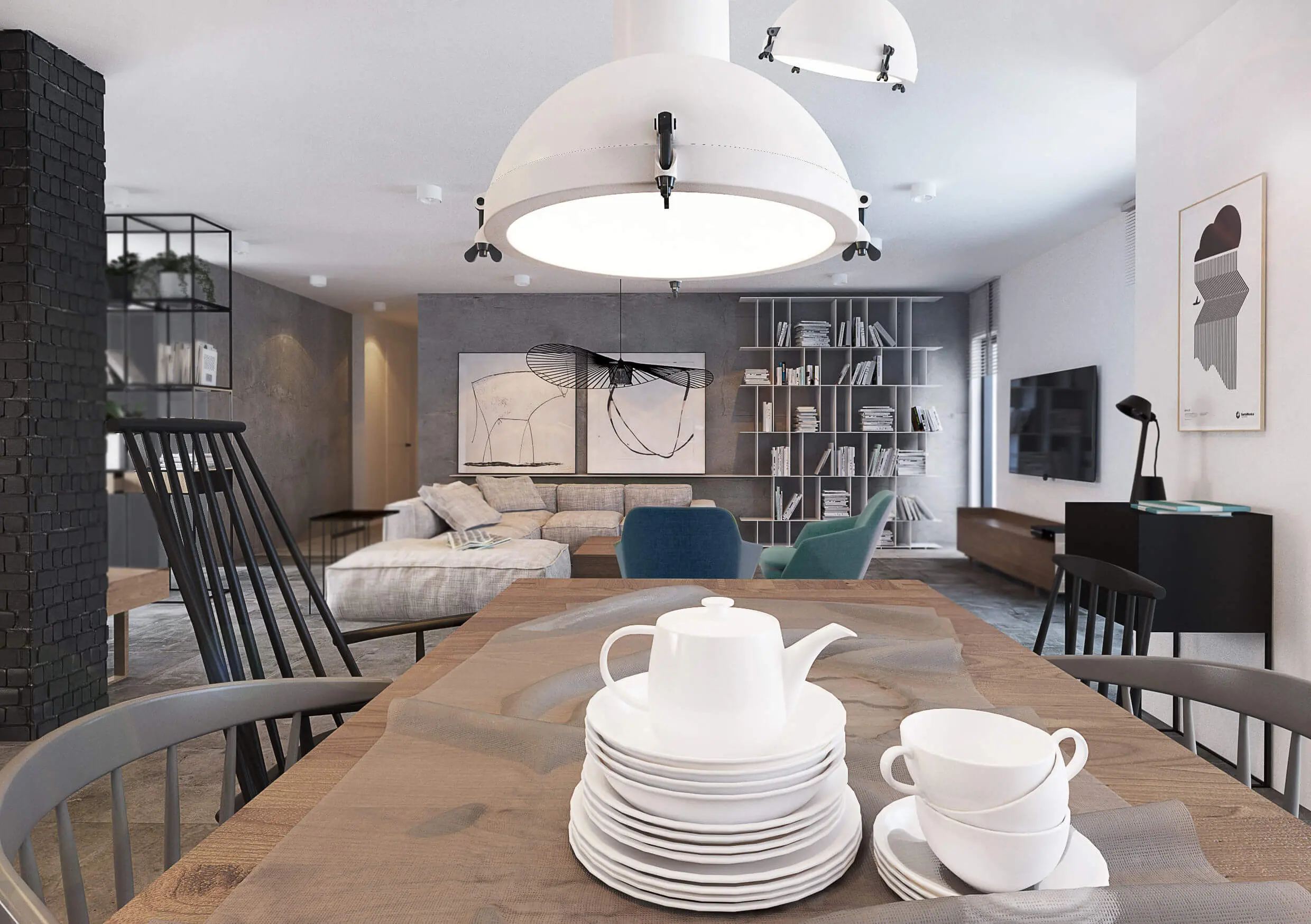 Zastawa stołowa| proj. COI PRACOWNIA ARCHITEKTURY WNĘTRZ