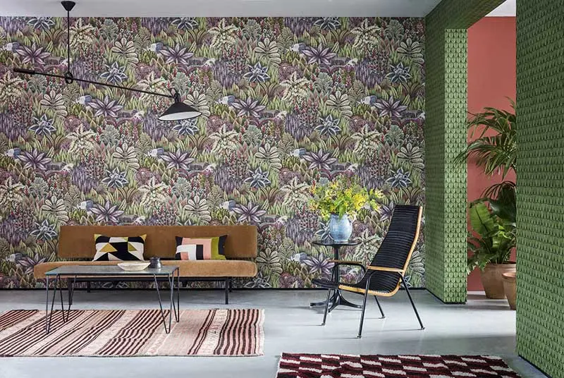 Tropikalne wzory we wnętrzach | Tapeta Cole&Son
