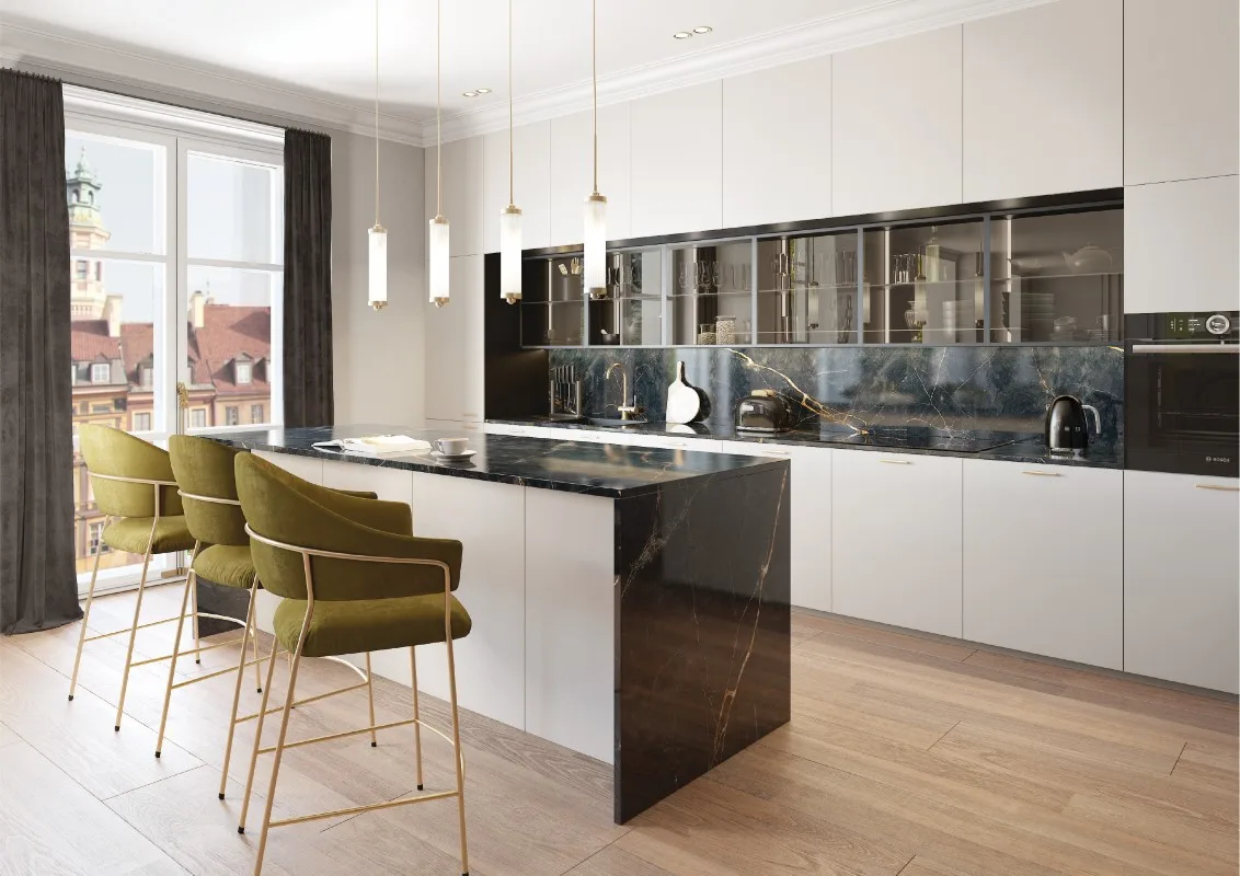 kuchnia w stylu glamour
