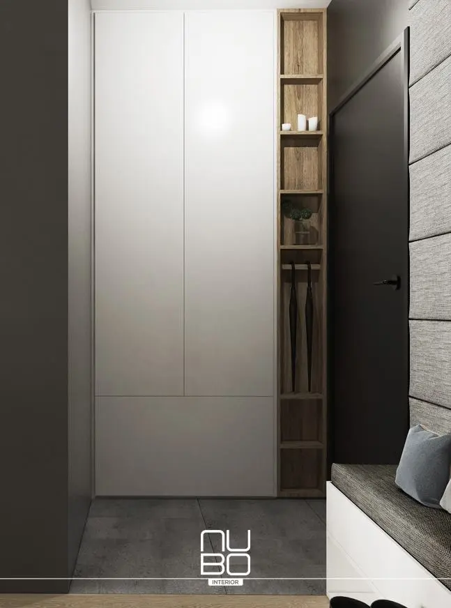 Przedpokój z wygodnym siedziskiem | Pracownia Nubo