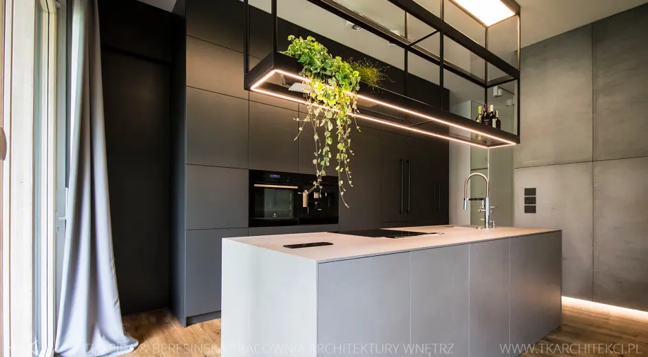 Szara kuchnia | proj. TK Architekci