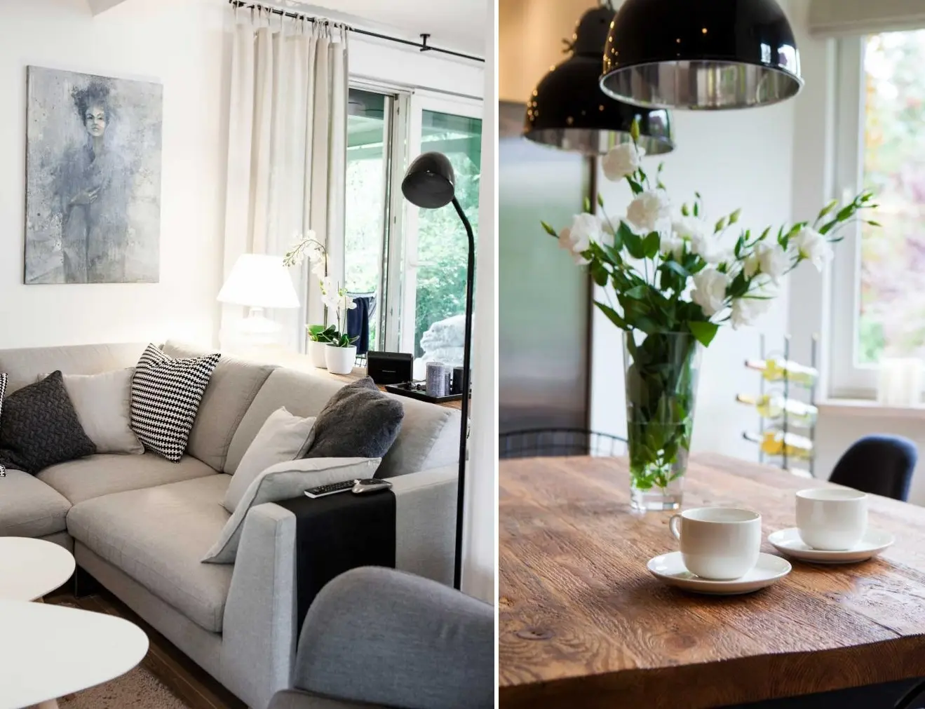 Salon w klimacie skandynawskim