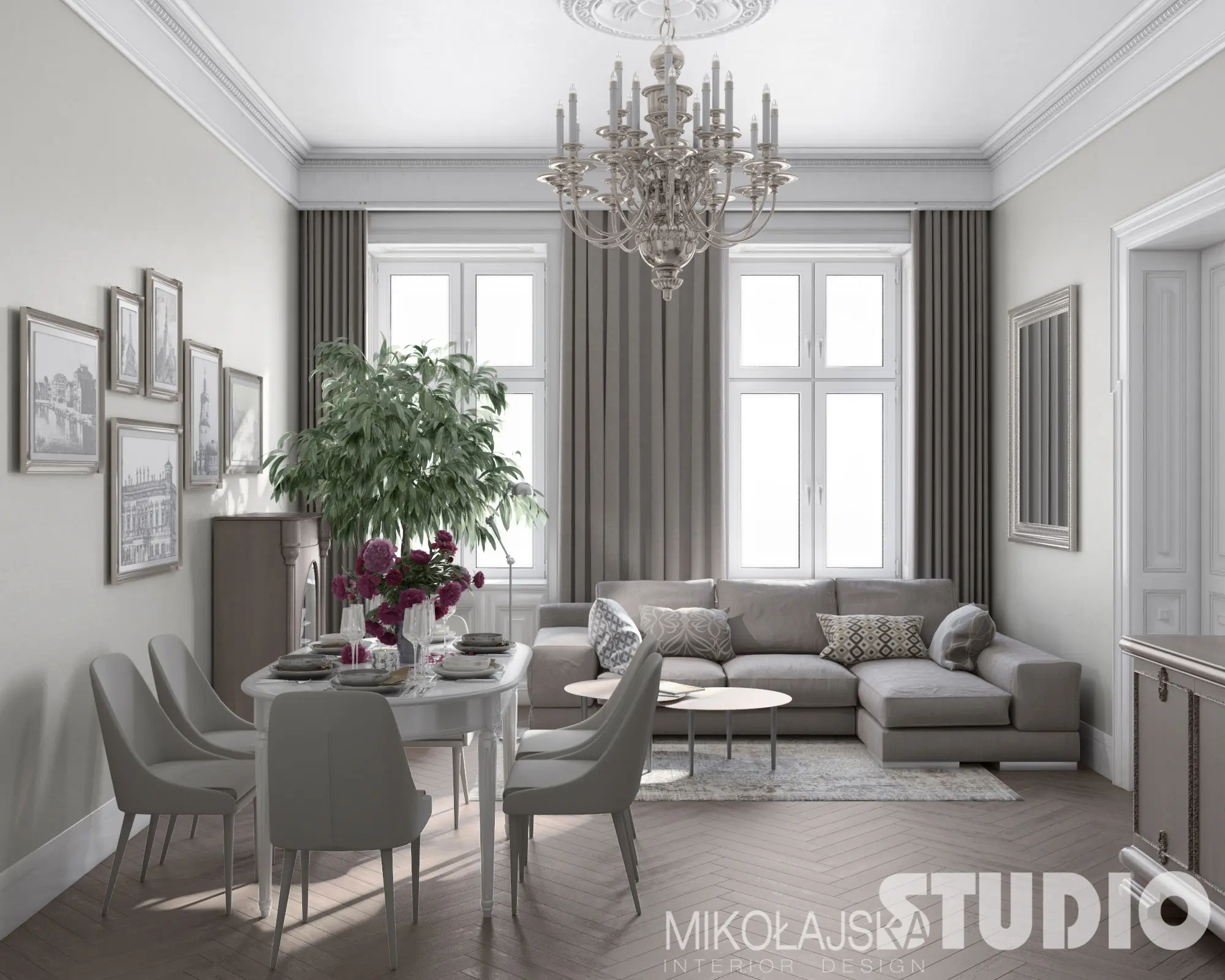 Szarości we wnętrzach