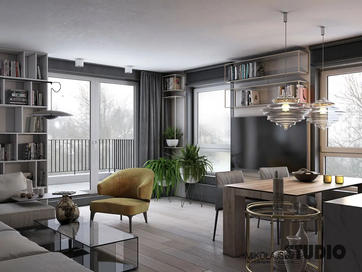 Szarości we wnętrzach