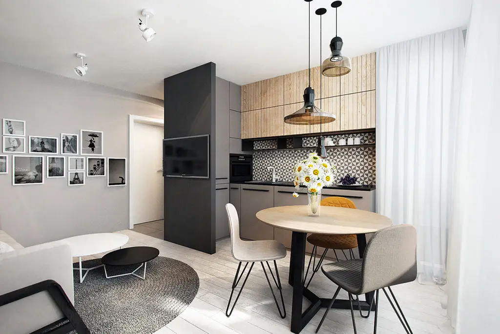 Projekt szarej kuchni Razoo Architekci