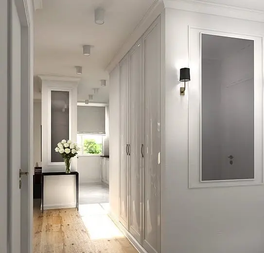 Przedpokój z widokiem na kuchnie