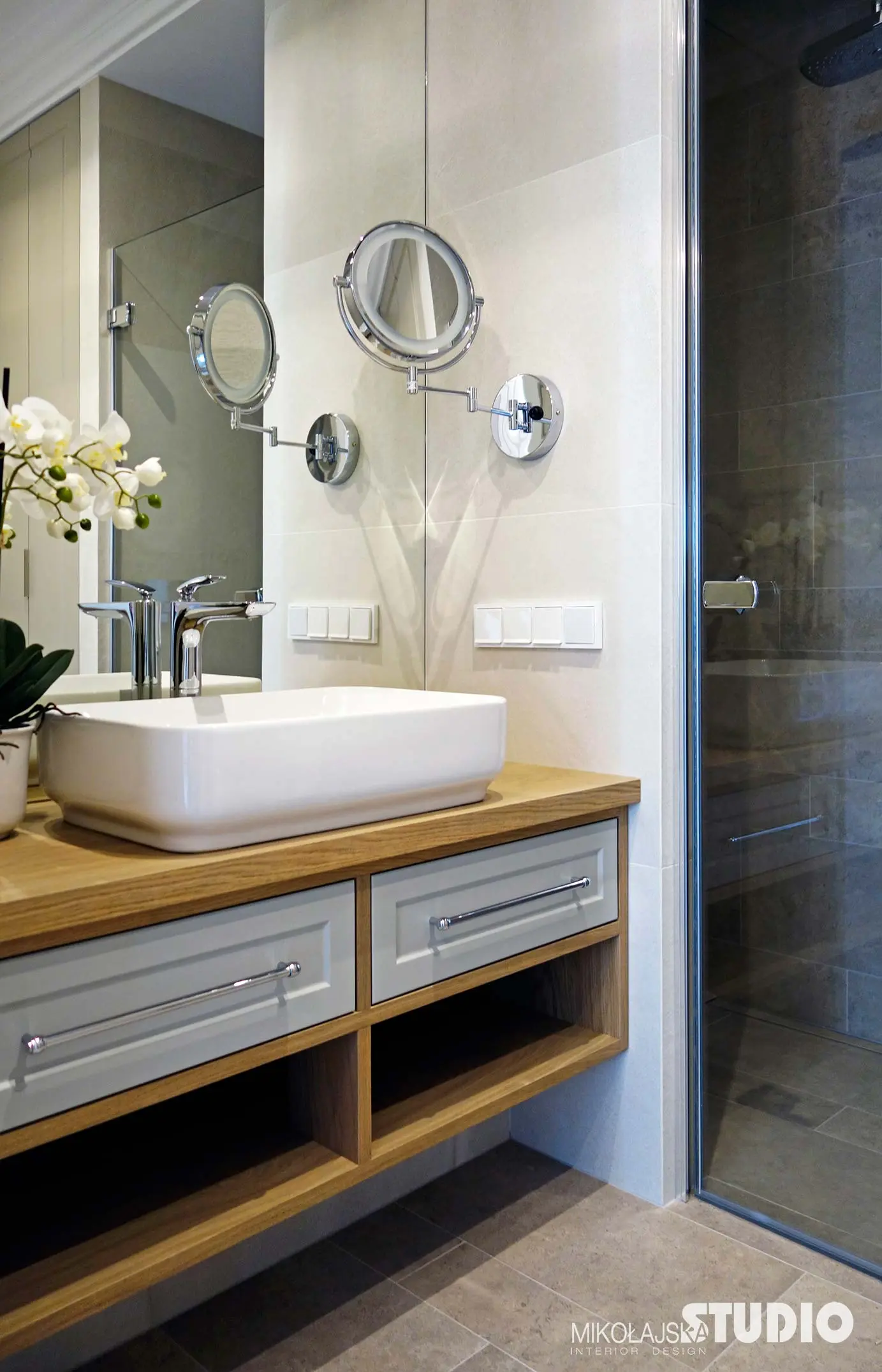 Łazienka, proj. Mikołajska Studio