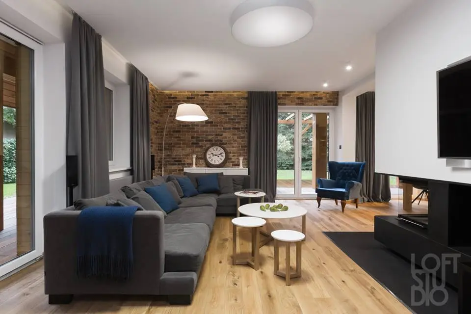 Salon, proj. LOFTSTUDIO arch. wnętrz Irena Lang