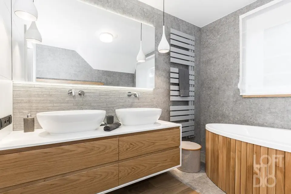 Łazienka, proj. LOFTSTUDIO arch. wnętrz Irena Lang
