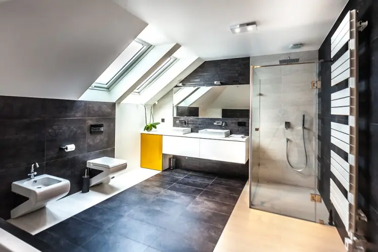 Łazienka 2, proj. COCO Pracownia projektowania wnętrz