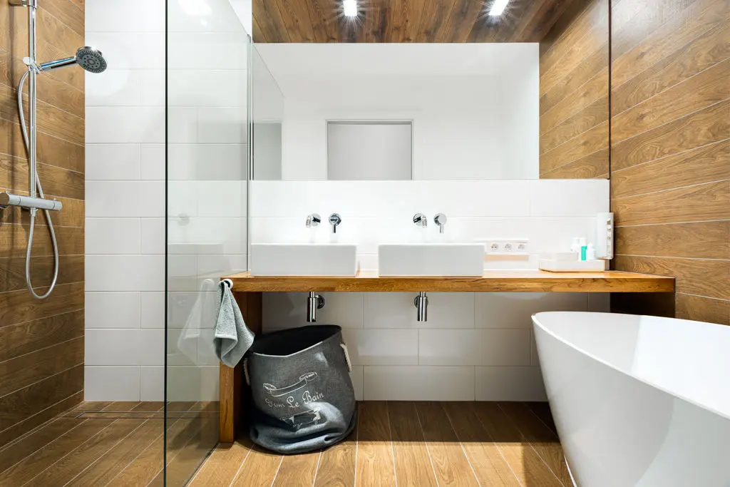 Aranżacja małej łazienki proj. Red Cube Design