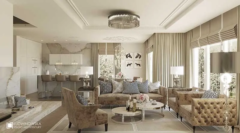 Elegancja i glamour projekt Ludwinowska