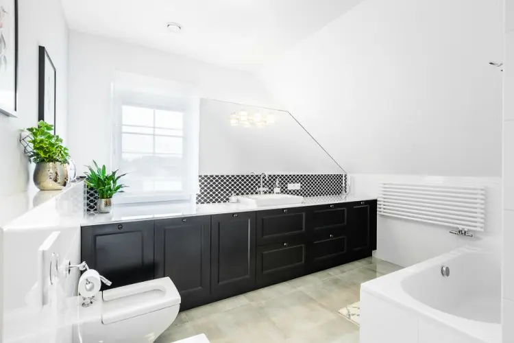 Stylowa łazienka, proj. COCO pracownia projektowania wnętrz