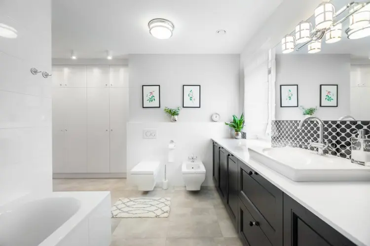 Stylowa łazienka, proj. COCO pracownia projektowania wnętrz