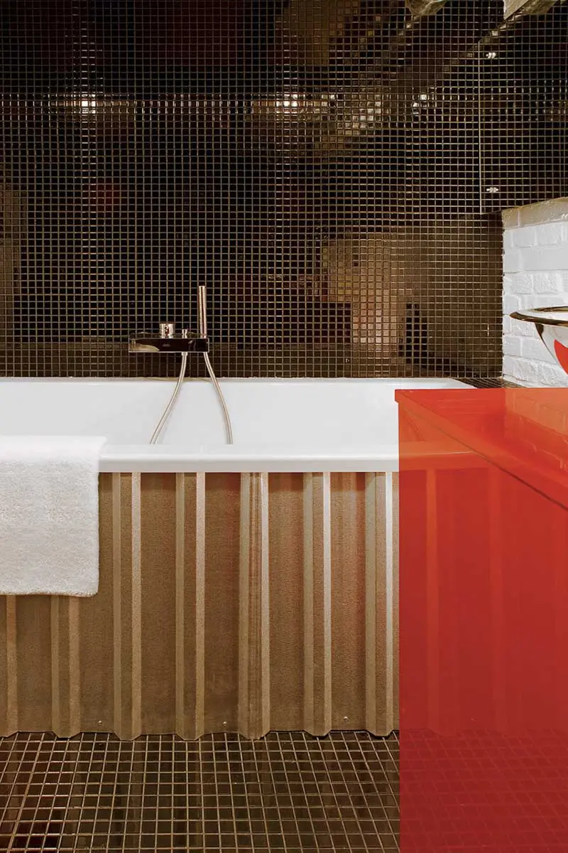 Czerwony Loft projekt Justyna Smolec