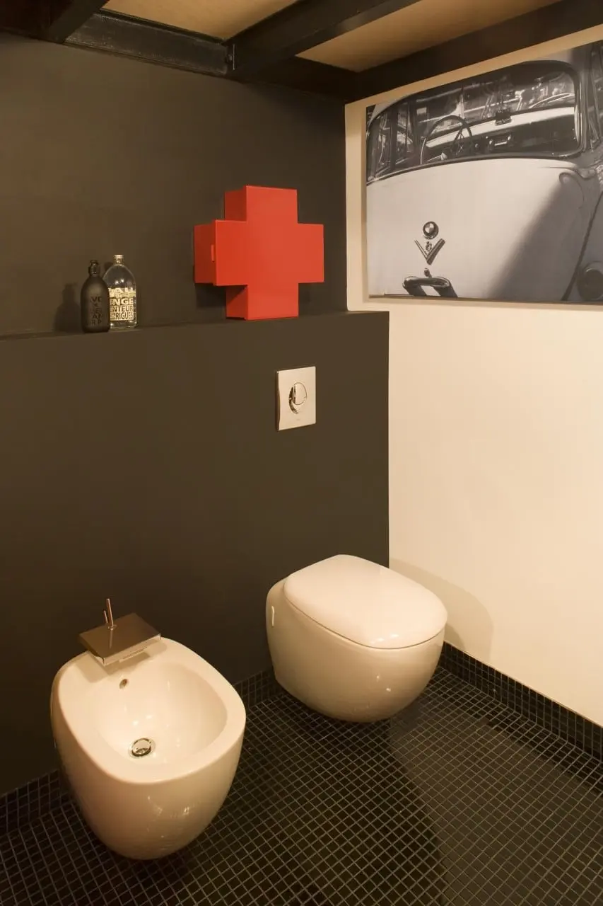 Czerwony Loft projekt Justyna Smolec