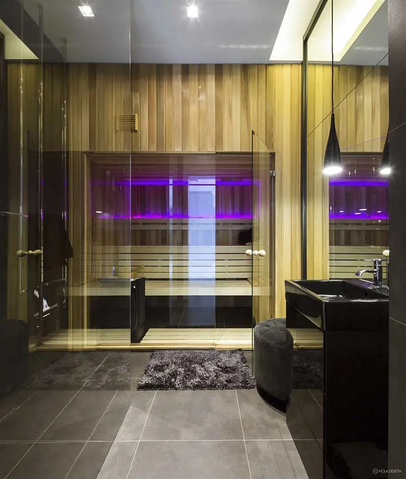 Sauna w domu | proj. Hola Design