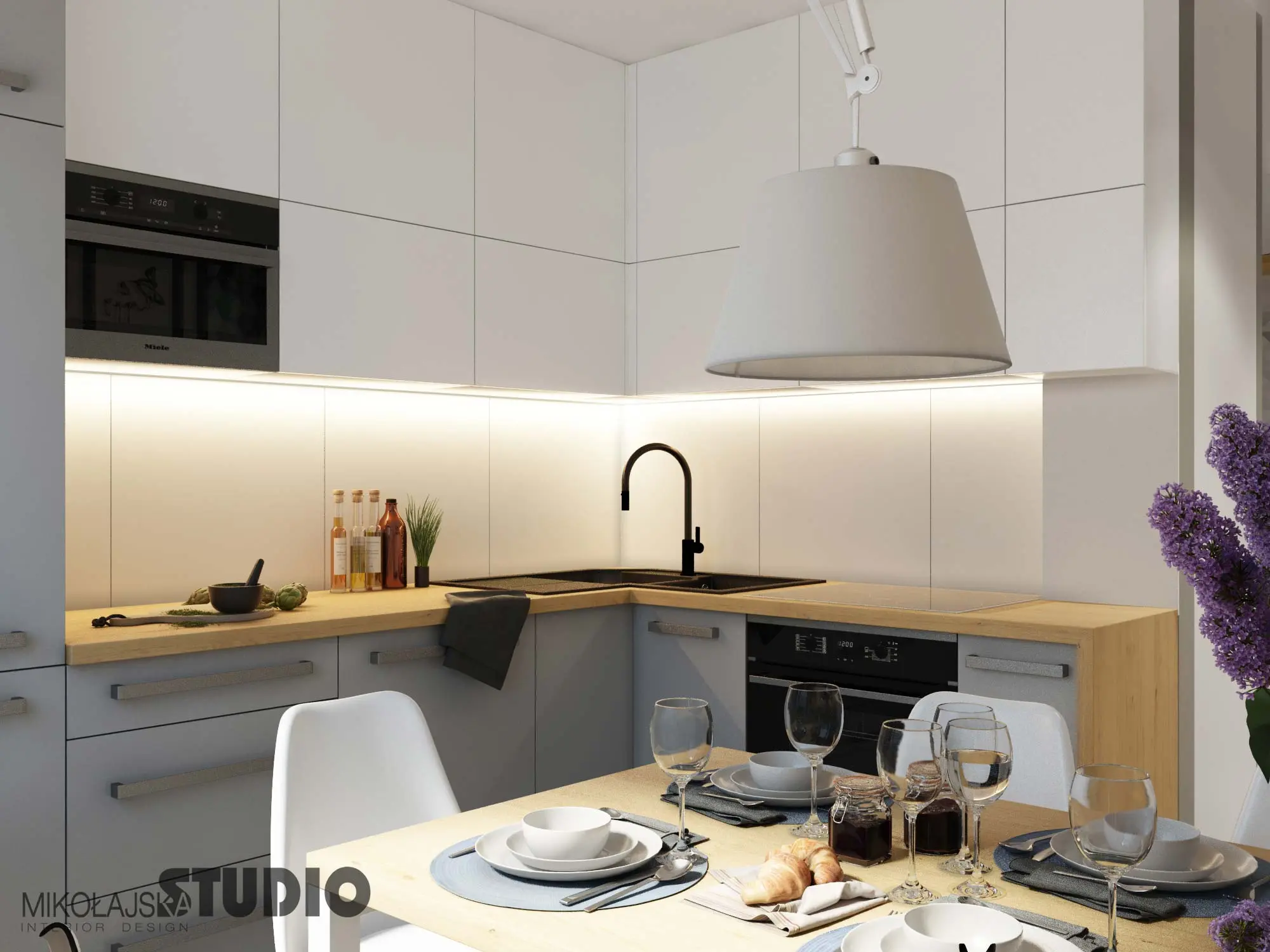 Projekt mieszkania Praszka Home Mikołajska Studio