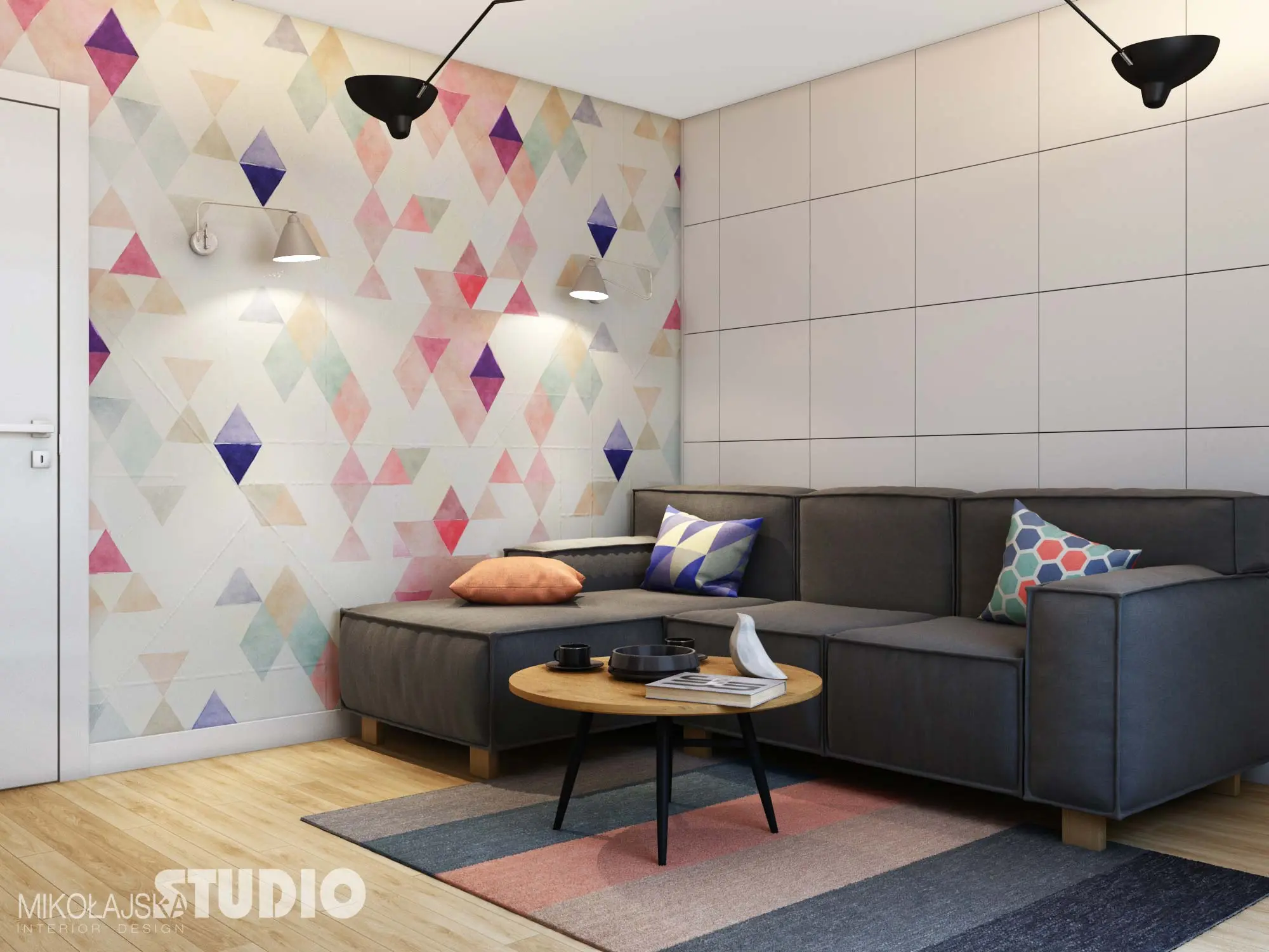 Projekt mieszkania Praszka Home Mikołajska Studio