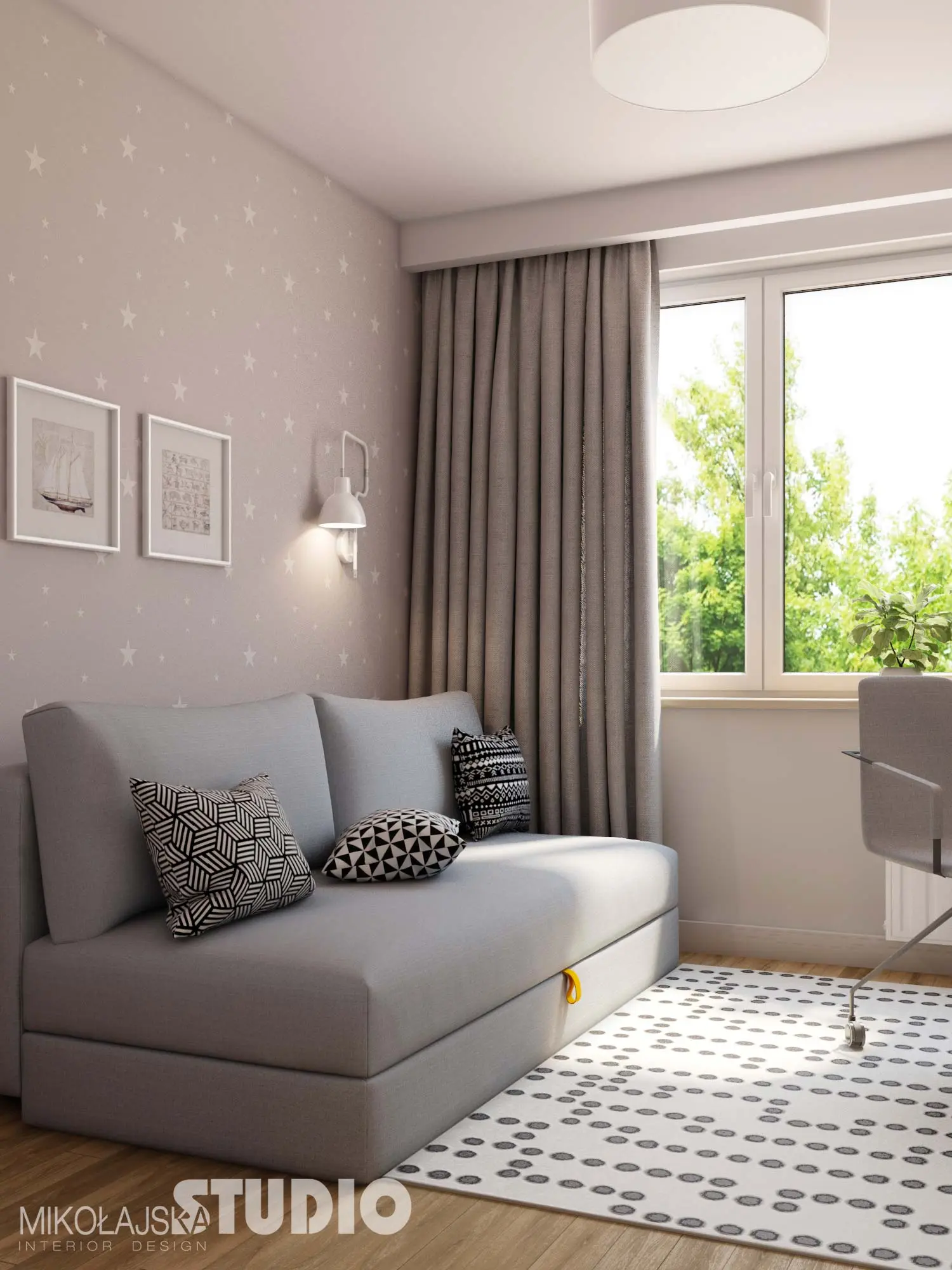 Projekt mieszkania Praszka Home Mikołajska Studio