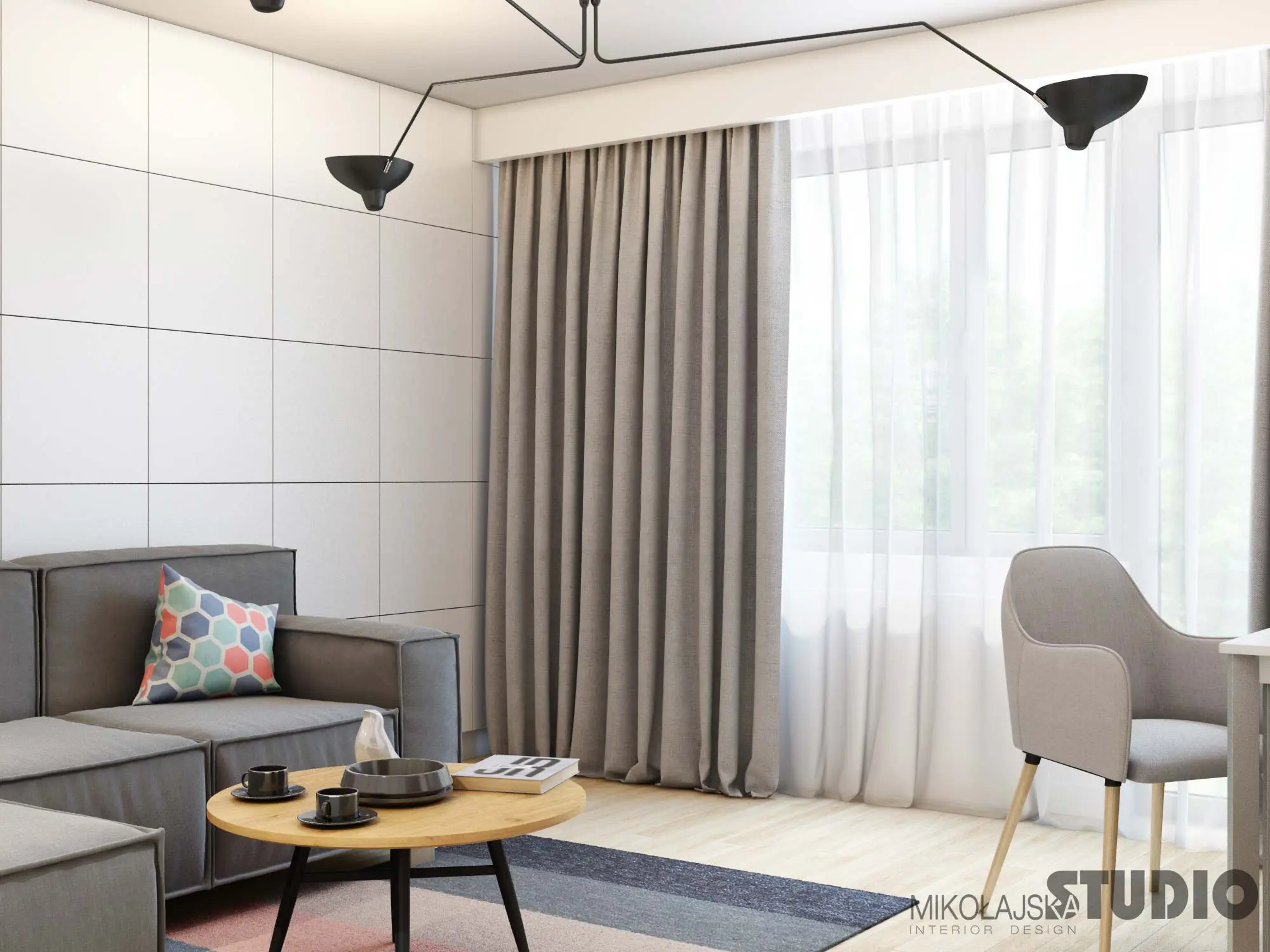 Projekt mieszkania Praszka Home Mikołajska Studio