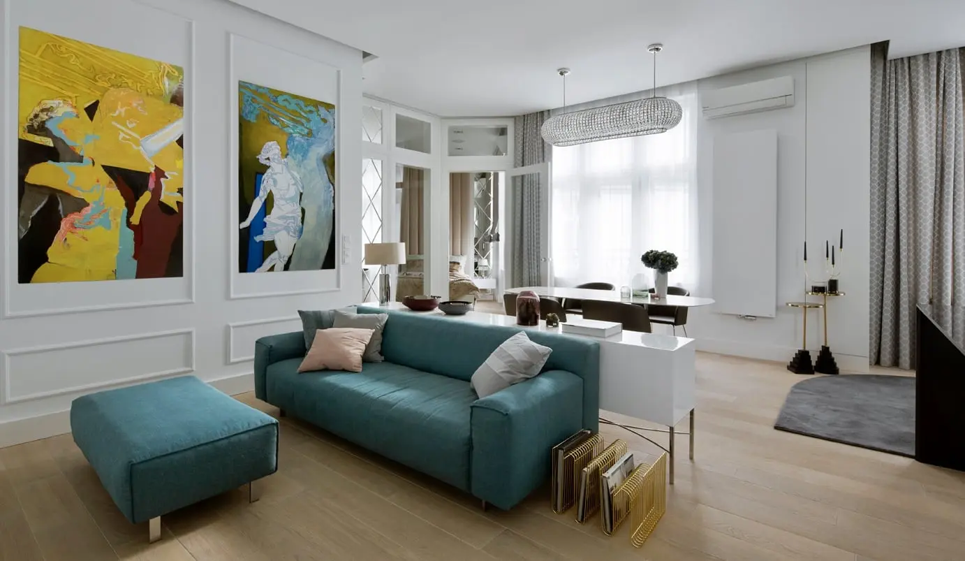 Salon połączony z jadalnią | proj. Nasciturus design