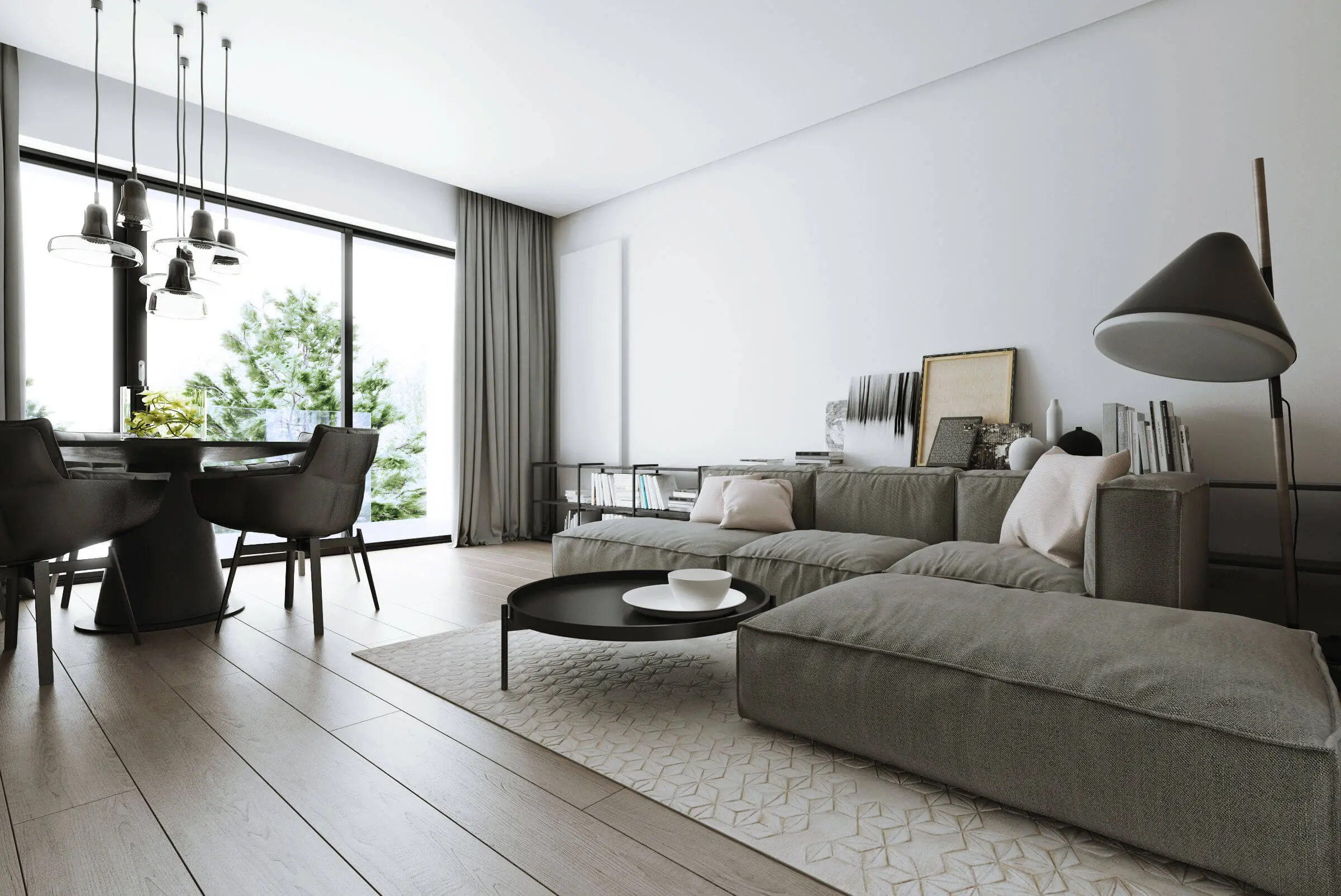 Narożnik modułowy w projekcie DEKAA-Architects