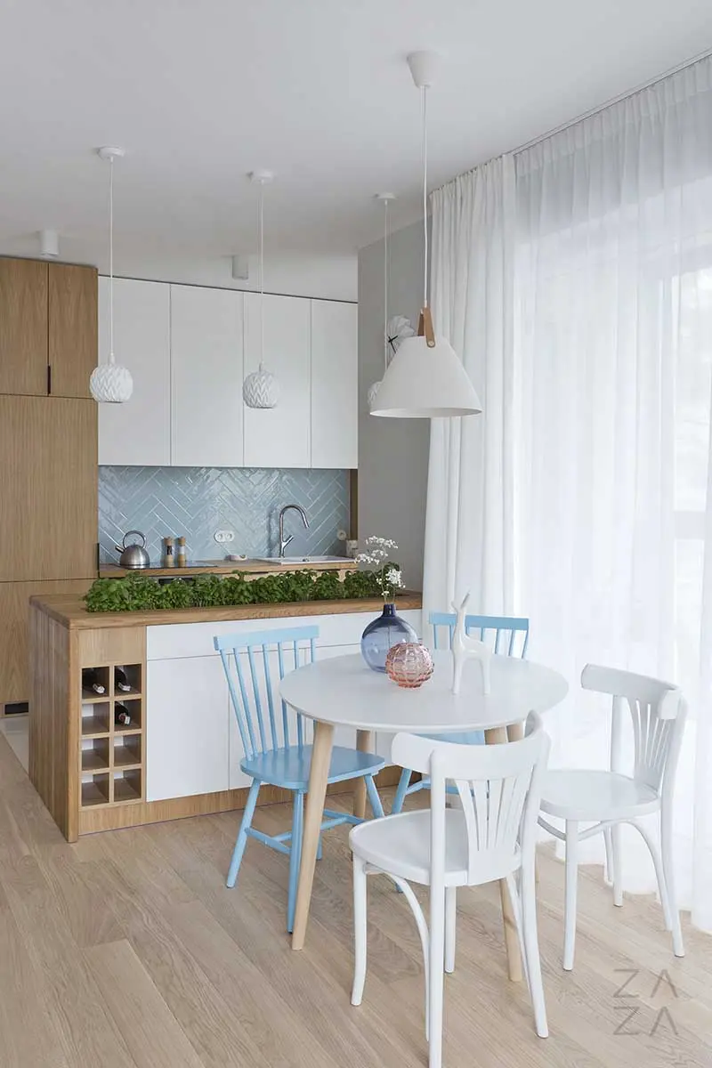 Płytki nad blatem z kolekcji Briolette od Tonalite