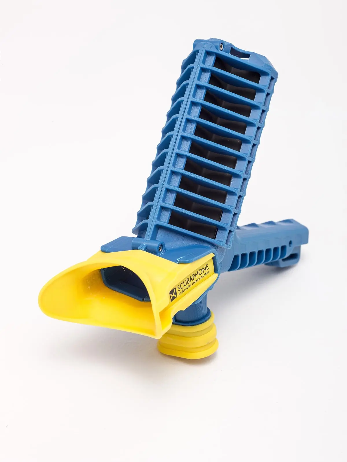 Głosowy komunikator podwodny „Scubaphone”, 2017, autor projektu: Rafał Detkoś (według pomysłu Łukasza Nowaka i Michała Penkowskiego); projekt wdrażany przez Scubaphone