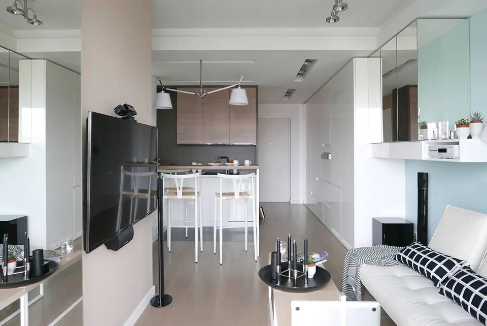 Projekt wnętrza 35m2 ArchOmega Ponadczasowe Projekty Wnętrz