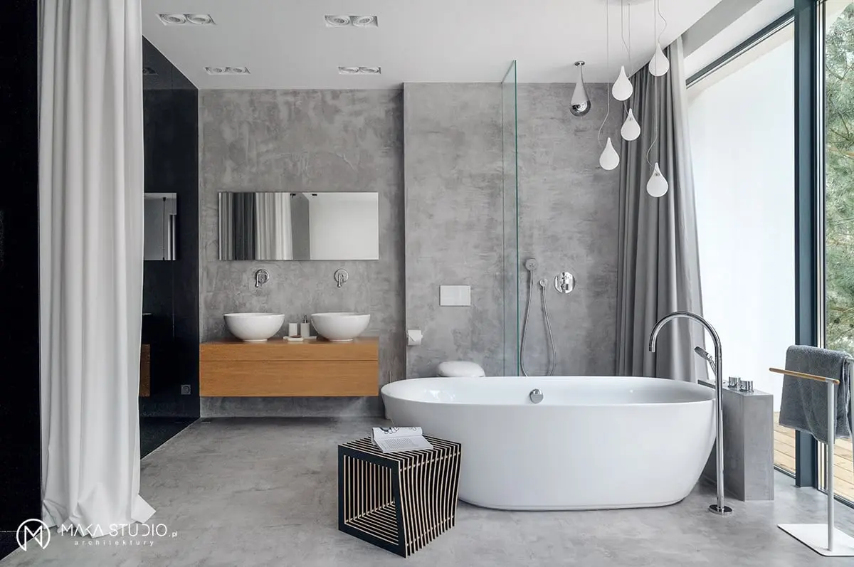 Dom w klimacie black & white | proj. MAKA.STUDIO, photo: Tom Kurek