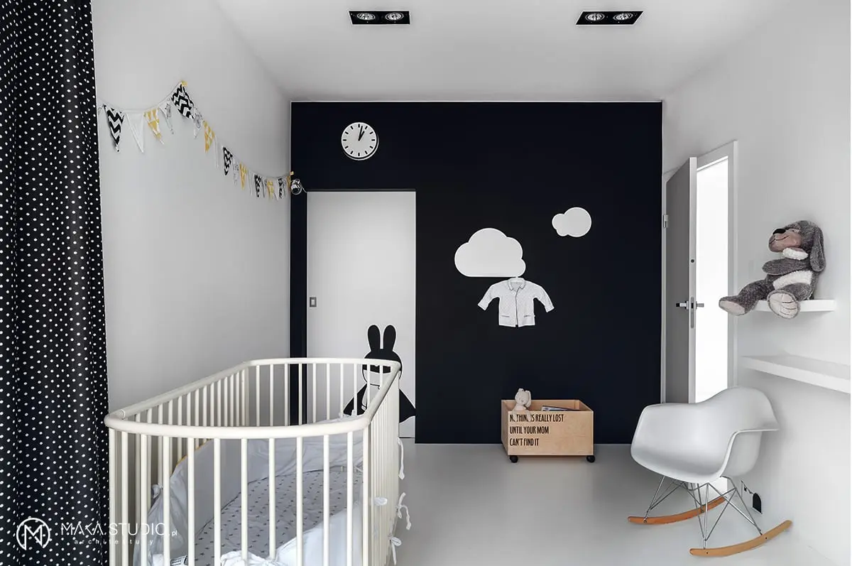 Dom w klimacie black & white | proj. MAKA.STUDIO, photo: Tom Kurek