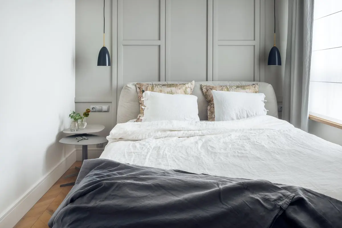 Przytulna sypialnia | proj. LOFT Magdalena Adamus, photo: Tom Kurek