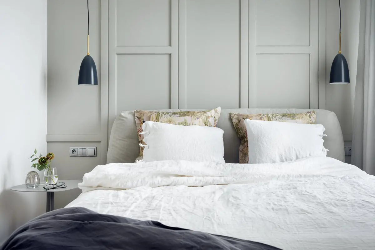 Przytulna sypialnia | proj. LOFT Magdalena Adamus, photo: Tom Kurek