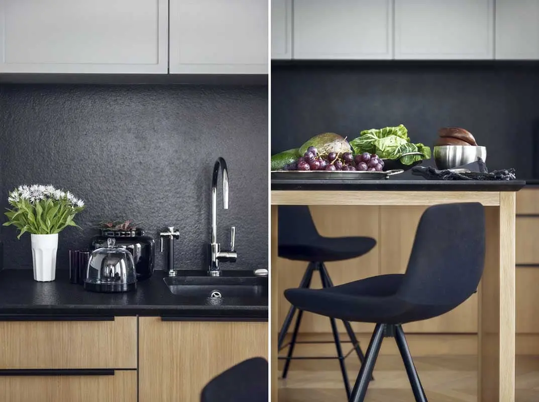 Szaro - drewniana kuchnia | proj. LOFT Magdalena Adamus, photo: Tom Kurek