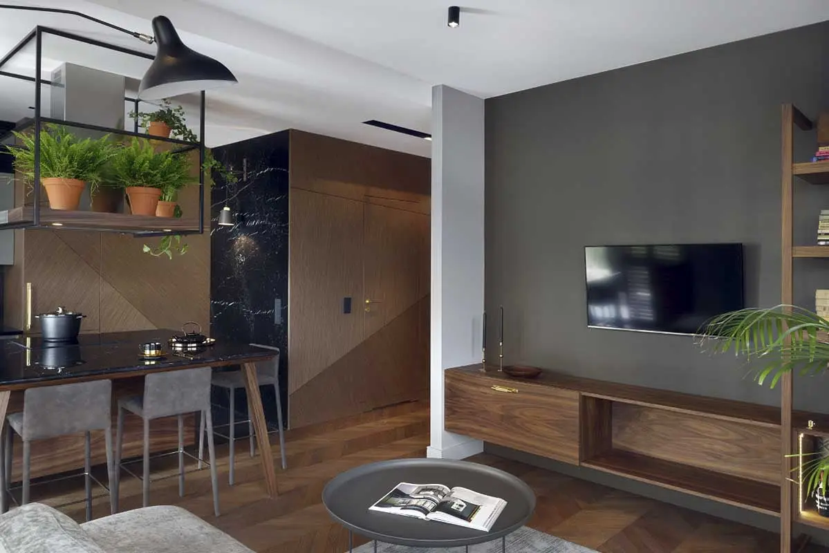 Wnętrze jest niezwykle spójne i harmonijne | proj. JT Grupa, photo: Tom Kurek