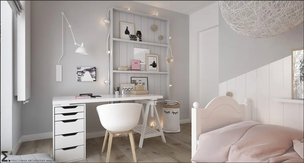 Pokój dla dziewczynki projekt Elementy