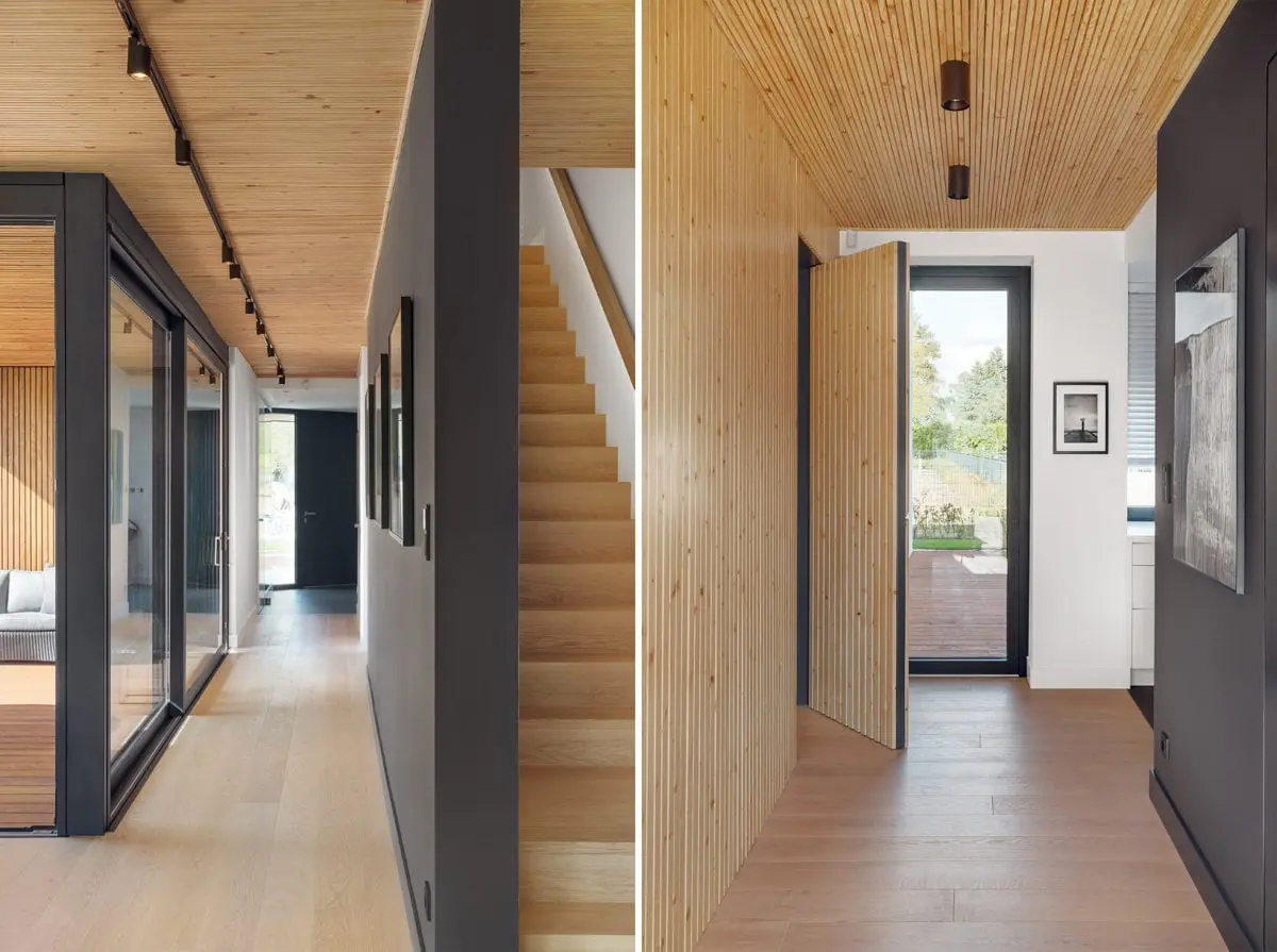 Wnętrze eko rezydencji w Chybach, proj. Ev Architects, foto.: Tom Kurek