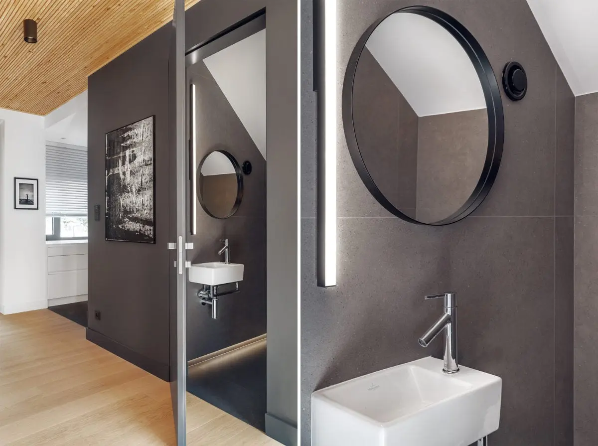 Wnętrze eko rezydencji w Chybach, proj. Ev Architects, foto.: Tom Kurek