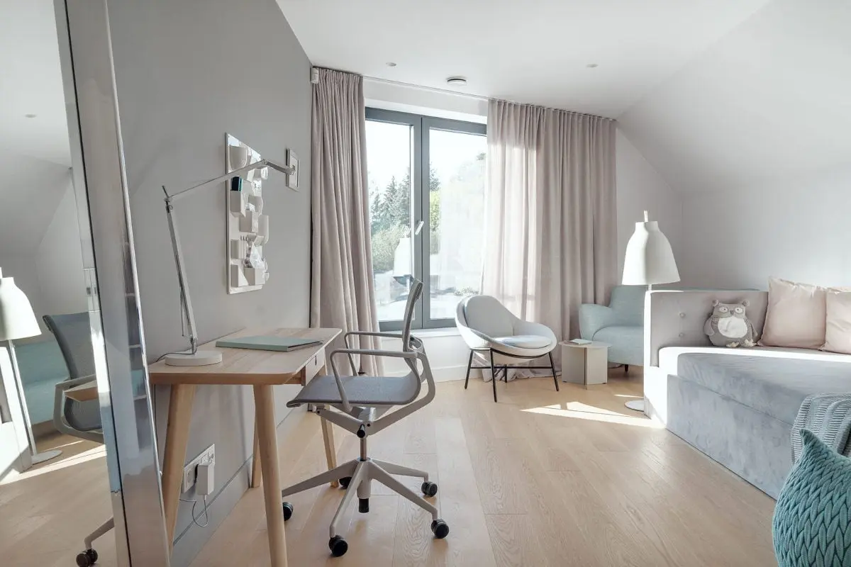 Wnętrze eko rezydencji w Chybach, proj. Ev Architects, foto.: Tom Kurek