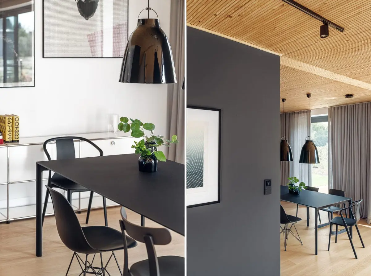 Wnętrze eko rezydencji w Chybach, proj. Ev Architects, foto.: Tom Kurek