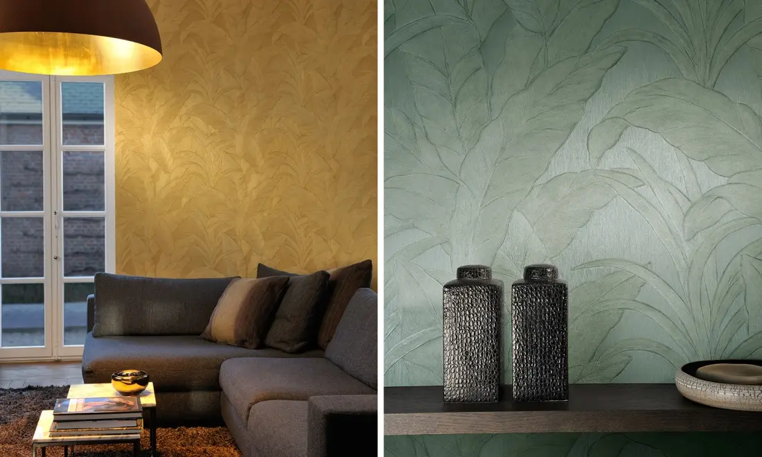 Tapeta z kolekcji Monsoon od Arte idealnie wpisuje się w trend urban jungle