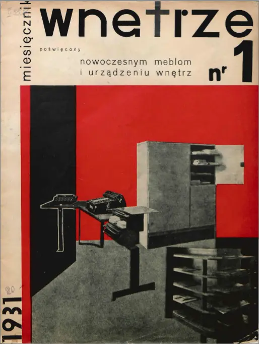 Okładka miesięcznika „Wnętrze” 1931/1