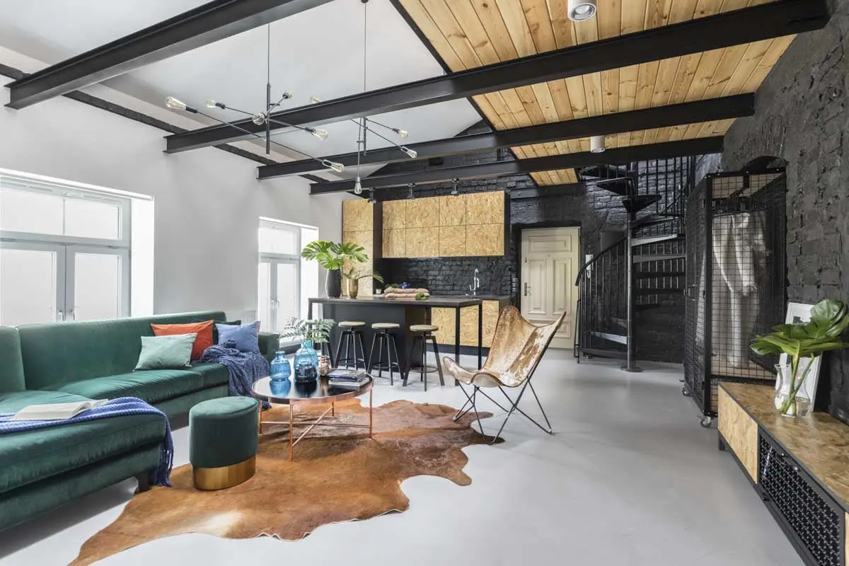 Loft z antresolą | proj. One Design, architekt Monika Pniewska