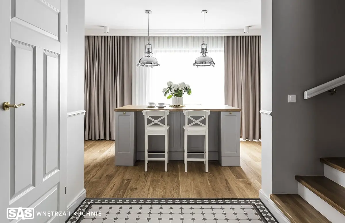 Kuchnia z wyspą | proj. SAS Wnętrza i Kuchnie
