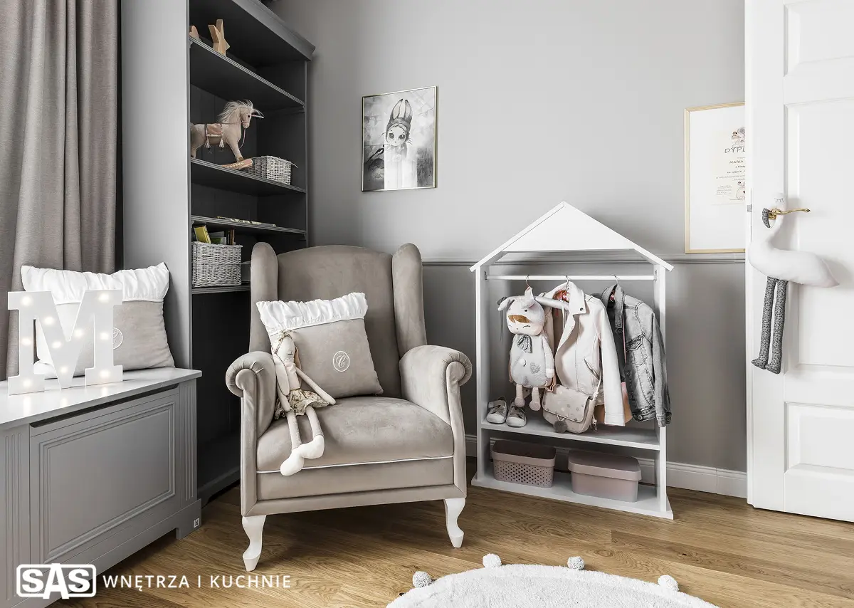 Przepiękny pokój dziecięcy | proj. SAS Wnętrza i Kuchnie