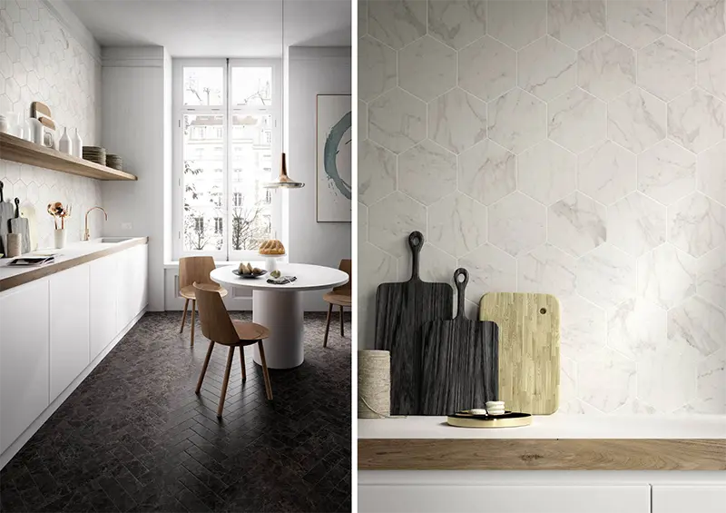Płytki heksagonalne Allmarble od Marazzi – pytaj o ten produkt w naszych showroomach